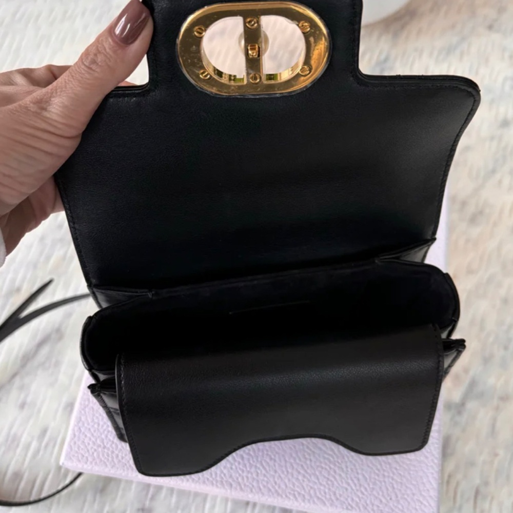 Authentic Dior Mini Dior Jolie Top Handle Bag Black - Picture 6 of 13